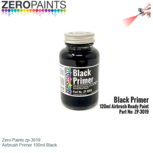 | Zero Paints zp-3019 | Airbrush Primer 100ml Black | Zero Paints zp-3019 | Airbrush Primer 100ml Black