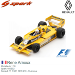 Modelauto 1:18 | Spark 18S502 | Renault F1 RS01 1979 #16 - R.Arnoux Modelauto 1:18 | Spark 18S502 | Renault F1 RS01 1979 #16 - R.Arnoux
