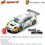 Modelauto 1:43 | Spark US285 | Porsche 911 GT3 R | Team Hardpoint EBM 2021 #88 - C.Nielsen - K.Legge - E.Bamber - R.Ferriol Modelauto 1:43 | Spark US285 | Porsche 911 GT3 R | Team Hardpoint EBM 2021 #88 - C.Nielsen - K.Legge - E.Bamber - R.Ferriol