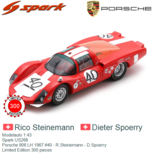 Modelauto 1:43 | Spark US268 | Porsche 906 LH 1967 #40 - R.Steinemann - D.Spoerry Modelauto 1:43 | Spark US268 | Porsche 906 LH 1967 #40 - R.Steinemann - D.Spoerry
