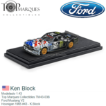 Modelauto 1:43 | Top Marques Collectibles TM43-03B | Ford Mustang V2 | Hoonigan 1965 #43 - K.Block Modelauto 1:43 | Top Marques Collectibles TM43-03B | Ford Mustang V2 | Hoonigan 1965 #43 - K.Block