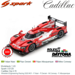 Modelauto 1:43 | Spark US120 | Cadillac Dpi-V.R | Wheelen Engineering Racing 2020 #31 - F.Nasr - P.Derani - M.Conway - F.Albuquerque Modelauto 1:43 | Spark US120 | Cadillac Dpi-V.R | Wheelen Engineering Racing 2020 #31 - F.Nasr - P.Derani - M.Conway - F.Albuquerque