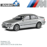 Modelauto 1:43 | Solido S4310502 | BMW M M5 5.0 V8 32V (E39) Silver Modelauto 1:43 | Solido S4310502 | BMW M M5 5.0 V8 32V (E39) Silver