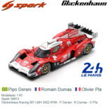 Modelauto 1:43 | Spark S8613 | Glickenhaus Racing 007 LMH 2022 #708 - P.Derani - R.Dumas - O.Pla Modelauto 1:43 | Spark S8613 | Glickenhaus Racing 007 LMH 2022 #708 - P.Derani - R.Dumas - O.Pla