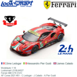 Modelauto 1:18 | Looksmart LS18LM027 | Ferrari 488 GTE EVO | AF Corse 2021 #51 - C.Ledogar - J.Calado - A.Pier Guidi Modelauto 1:18 | Looksmart LS18LM027 | Ferrari 488 GTE EVO | AF Corse 2021 #51 - C.Ledogar - J.Calado - A.Pier Guidi