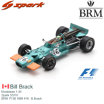 Modelauto 1:43 | Spark S5707 | BRM P138 1969 #16 - B.Brack Modelauto 1:43 | Spark S5707 | BRM P138 1969 #16 - B.Brack