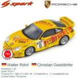 Modelauto 1:43 | Spark SG017 | Porsche 911 / 996 GT3 2001 #0 - W.Röhrl - C.Geistdörfer Modelauto 1:43 | Spark SG017 | Porsche 911 / 996 GT3 2001 #0 - W.Röhrl - C.Geistdörfer