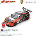 Modelauto 1:43 | Spark SG813 | Porsche 911 GT3 Cup 2021 #25 - L.ten Voorde Modelauto 1:43 | Spark SG813 | Porsche 911 GT3 Cup 2021 #25 - L.ten Voorde