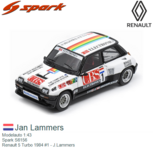 Modelauto 1:43 | Spark S6156 | Renault 5 Turbo 1984 #1 - J.Lammers Modelauto 1:43 | Spark S6156 | Renault 5 Turbo 1984 #1 - J.Lammers