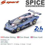 Modelauto 1:43 | Spark S6801 | Spice SE88C | eam Mako 1989 #171 - R.Stirling - D.Shead - R.Hyett Modelauto 1:43 | Spark S6801 | Spice SE88C | eam Mako 1989 #171 - R.Stirling - D.Shead - R.Hyett
