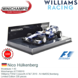 Modelauto 1:43 | Minichamps 417100010 | Williams FW32 Cosworth AT&T 2010 - N.Hülkenberg Modelauto 1:43 | Minichamps 417100010 | Williams FW32 Cosworth AT&T 2010 - N.Hülkenberg