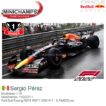 Modelauto 1:18 | Minichamps 110222711 | Red Bull Racing RB18 RBPT 2022 #11 - S.Pérez Modelauto 1:18 | Minichamps 110222711 | Red Bull Racing RB18 RBPT 2022 #11 - S.Pérez