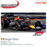 Modelauto 1:18 | Minichamps 110221711 | Red Bull Racing RB18 RBPT 2022 #11 - S.Pérez Modelauto 1:18 | Minichamps 110221711 | Red Bull Racing RB18 RBPT 2022 #11 - S.Pérez