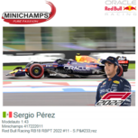 Modelauto 1:43 | Minichamps 417222011 | Red Bull Racing RB18 RBPT 2022 #11 - S.Pérez Modelauto 1:43 | Minichamps 417222011 | Red Bull Racing RB18 RBPT 2022 #11 - S.Pérez