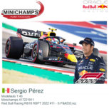 Modelauto 1:43 | Minichamps 417221911 | Red Bull Racing RB18 RBPT 2022 #11 - S.Pérez Modelauto 1:43 | Minichamps 417221911 | Red Bull Racing RB18 RBPT 2022 #11 - S.Pérez