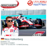 Modelauto 1:43 | Minichamps 417229927 | Haas F1 VF-22 2022 #27 - N.Hülkenberg Modelauto 1:43 | Minichamps 417229927 | Haas F1 VF-22 2022 #27 - N.Hülkenberg