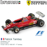 Modelauto 1:43 | Brumm R287 | Ferrari 126 C2 1982 #27 - P.Tambay Modelauto 1:43 | Brumm R287 | Ferrari 126 C2 1982 #27 - P.Tambay