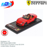 Modelauto 1:43 | BBR Models BBRC233B1 | Ferrari 812 GTS Rosso Corsa 322 2019 Modelauto 1:43 | BBR Models BBRC233B1 | Ferrari 812 GTS Rosso Corsa 322 2019