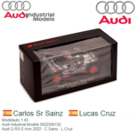 Modelauto 1:43 | Audi Industrial Models 5022200132 | Audi Q RS E-tron 2022 - C.Sainz - L.Cruz Modelauto 1:43 | Audi Industrial Models 5022200132 | Audi Q RS E-tron 2022 - C.Sainz - L.Cruz