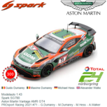Modelauto 1:43 | Spark SG780 | Aston Martin Vantage AMR GT4 | PROsport Racing 2021 #71 - G.Dumarey - M.Dumarey - M.Hess - A.Walker Modelauto 1:43 | Spark SG780 | Aston Martin Vantage AMR GT4 | PROsport Racing 2021 #71 - G.Dumarey - M.Dumarey - M.Hess - A.Walker
