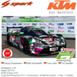 Modelauto 1:43 | Spark SG772 | KTM X-Bow GT4 | Teichmann Racing 2021 #111 - G.Griesemann - M.Rönnefarth - Y.Volte - T.Sandtler Modelauto 1:43 | Spark SG772 | KTM X-Bow GT4 | Teichmann Racing 2021 #111 - G.Griesemann - M.Rönnefarth - Y.Volte - T.Sandtler