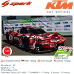 Modelauto 1:43 | Spark SG774 | KTM X-Bow GTX | Teichmann Racing 2021 #112 - C.Schöll - P.Terting - A.Soucek - D.Trebing Modelauto 1:43 | Spark SG774 | KTM X-Bow GTX | Teichmann Racing 2021 #112 - C.Schöll - P.Terting - A.Soucek - D.Trebing