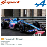 Modelauto 1:43 | Spark S8520 | Alpine F1 A522 2022 #14 - F.Alonso Modelauto 1:43 | Spark S8520 | Alpine F1 A522 2022 #14 - F.Alonso