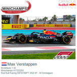Modelauto 1:43 | Minichamps 417222201 | Red Bull Racing RB18 RBPT 2022 #1 - M.Verstappen Modelauto 1:43 | Minichamps 417222201 | Red Bull Racing RB18 RBPT 2022 #1 - M.Verstappen