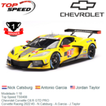 Modelauto 1:18 | Top Speed TS0408 | Chevrolet Corvette C8.R GTD PRO | Corvette Racing 2022 #3 - N.Catsburg - A.Garcia - J.Taylor Modelauto 1:18 | Top Speed TS0408 | Chevrolet Corvette C8.R GTD PRO | Corvette Racing 2022 #3 - N.Catsburg - A.Garcia - J.Taylor