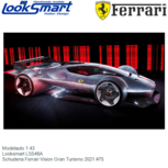 Modelauto 1:43 | Looksmart LS546A | Schuderia Ferrari Vision Gran Turismo 2021 #75 Modelauto 1:43 | Looksmart LS546A | Schuderia Ferrari Vision Gran Turismo 2021 #75