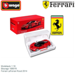 Modelauto 1:18 | Bburago 16901R | Ferrari LaFerrari Rood 2014 Modelauto 1:18 | Bburago 16901R | Ferrari LaFerrari Rood 2014