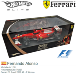 Modelauto 1:18 | Hotwheels Elite T6257 | Ferrari F1 Rood 2010 #8 - F.Alonso Modelauto 1:18 | Hotwheels Elite T6257 | Ferrari F1 Rood 2010 #8 - F.Alonso