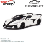 Modelauto 1:18 | Top Speed TS0427 | Chevrolet Corvette Z06 Arctic White 2023 Modelauto 1:18 | Top Speed TS0427 | Chevrolet Corvette Z06 Arctic White 2023