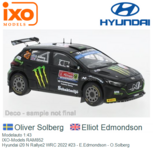 Modelauto 1:43 | IXO-Models RAM852 | Hyundai i20 N Rallye2 WRC 2022 #23 - E.Edmondson - O.Solberg Modelauto 1:43 | IXO-Models RAM852 | Hyundai i20 N Rallye2 WRC 2022 #23 - E.Edmondson - O.Solberg