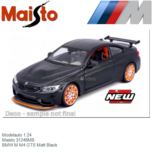 Modelauto 1:24 | Maisto 31246MB | BMW M M4 GTS Matt Black Modelauto 1:24 | Maisto 31246MB | BMW M M4 GTS Matt Black