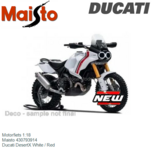 Motorfiets 1:18 | Maisto 430793914 | Ducati DesertX White / Red Motorfiets 1:18 | Maisto 430793914 | Ducati DesertX White / Red