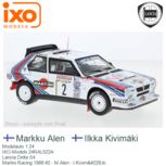 Modelauto 1:24 | IXO-Models 24RAL022A | Lancia Delta S4 | Martini Racing 1986 #2 - M.Alen - I.Kivimäki Modelauto 1:24 | IXO-Models 24RAL022A | Lancia Delta S4 | Martini Racing 1986 #2 - M.Alen - I.Kivimäki