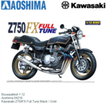 Bouwpakket 1:12 | Aoshima 04216 | Kawasaki Z750FX Full Tune Black / Gold Bouwpakket 1:12 | Aoshima 04216 | Kawasaki Z750FX Full Tune Black / Gold