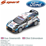 Modelauto 1:43 | Spark S6587 | Ford Fiesta WRC | M-Sport WRT 2021 #44 - G.Greensmith - E.Edmondson Modelauto 1:43 | Spark S6587 | Ford Fiesta WRC | M-Sport WRT 2021 #44 - G.Greensmith - E.Edmondson
