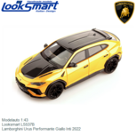 Modelauto 1:43 | Looksmart LS537B | Lamborghini Urus Performante Giallo Inti 2022 Modelauto 1:43 | Looksmart LS537B | Lamborghini Urus Performante Giallo Inti 2022