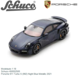 Modelauto 1:18 | Schuco 450052500 | Porsche 911 Turbo S (992) Night Blue Metallic 2021 Modelauto 1:18 | Schuco 450052500 | Porsche 911 Turbo S (992) Night Blue Metallic 2021