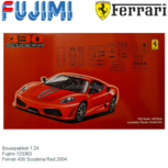 Bouwpakket 1:24 | Fujimi 123363 | Ferrari 430 Scuderia Red 2004 Bouwpakket 1:24 | Fujimi 123363 | Ferrari 430 Scuderia Red 2004
