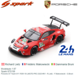 Modelauto 1:87 | Spark 87S158 | Porsche GT Team 911 RSR-19 LMGTE-PRO 2020 #91 - R.Lietz - F.Makowiecki - G.Bruni Modelauto 1:87 | Spark 87S158 | Porsche GT Team 911 RSR-19 LMGTE-PRO 2020 #91 - R.Lietz - F.Makowiecki - G.Bruni