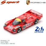 Modelauto 1:43 | Spark S9880 | Porsche 962 C 1990 #33 Modelauto 1:43 | Spark S9880 | Porsche 962 C 1990 #33
