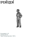 Bouwpakket 1:43 | Denizen RD107 | Figuur Racing Spectator 1950`s Bouwpakket 1:43 | Denizen RD107 | Figuur Racing Spectator 1950`s