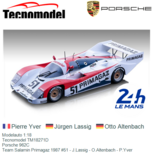 Modelauto 1:18 | Tecnomodel TM18271D | Porsche 962C | Team Salamin Primagaz 1987 #51 - J.Lassig - O.Altenbach - P.Yver Modelauto 1:18 | Tecnomodel TM18271D | Porsche 962C | Team Salamin Primagaz 1987 #51 - J.Lassig - O.Altenbach - P.Yver