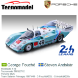 Modelauto 1:18 | Tecnomodel TM18271C | Porsche 962C | Team Salamin Primagaz 1987 #49 - G.Fouché - S.Andskär Modelauto 1:18 | Tecnomodel TM18271C | Porsche 962C | Team Salamin Primagaz 1987 #49 - G.Fouché - S.Andskär