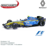 Modelauto 1:43 | Minichamps 400060041 | Renault F1 R26 2006 - H.Kovalainen Modelauto 1:43 | Minichamps 400060041 | Renault F1 R26 2006 - H.Kovalainen