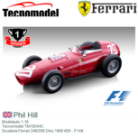 Modelauto 1:18 | Tecnomodel TM18244C | Scuderia Ferrari 246/256 Dino 1959 #20 - P.Hill Modelauto 1:18 | Tecnomodel TM18244C | Scuderia Ferrari 246/256 Dino 1959 #20 - P.Hill