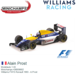 Modelauto 1:43 | Minichamps 436936602 | Williams FW15 Renault 1993 - A.Prost Modelauto 1:43 | Minichamps 436936602 | Williams FW15 Renault 1993 - A.Prost